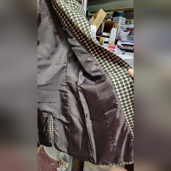 Ann Taylor 4P Black and Cream Lined Jacket Preowned 2000s - Picture 10 of 16